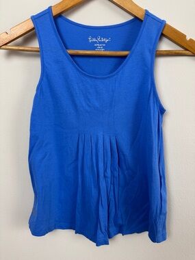 Lilly Pulitzer Girls Pleated Front Knit Tank. Size L 8/10.